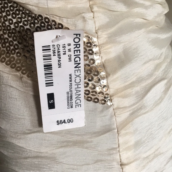 Champagne & gold sweetheart dress - Picture 5 of 5